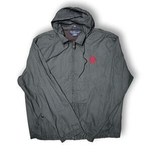 Vintage Polo Ralph Lauren Crest Logo Hooded Windbreaker Jacket XL Hong Kong
